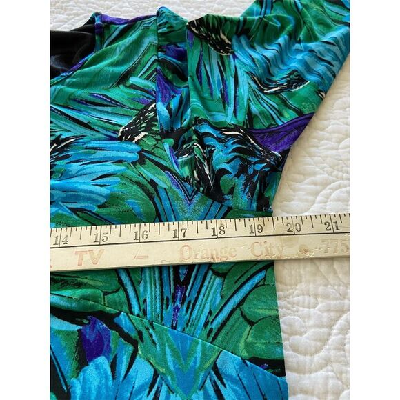 Laundry by Shelli Segal Boho Chic Resort Wear Maximalist Statement Dress Size 12 - Picture 9 of 10